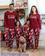 Family Matching Christmas Pajamas Festive Dog Print Red