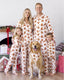 Matching Family Christmas Pajamas Gingerbread House Print Brown