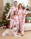 Family Matching Christmas Pajamas Mug Print Pink