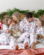 Matching Family Christmas Pajamas Gnome & Christmas Tree Print White
