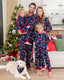 Matching Family Christmas Pajamas Christmas Village Print Bamboo