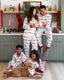 Family Matching Christmas Pajamas Christmas Lights Print White