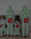 Family Matching Christmas Pajamas Snowman Print Coral Fleece Gray Christmas Onesie
