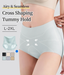 3-7 pack shaping high-waisted underwear, cross-over tummy control, seamless cooling fabric.