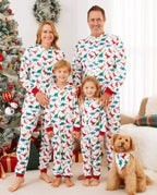 Christmas Family Matching Pajamas with 3D Design Onesie PJS with Christmas Socks Multi-color