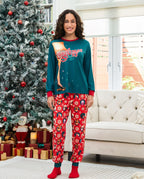 A Christmas Story Family Matching Christmas The Lamp Graphic Pajamas Sets with Christmas Socks