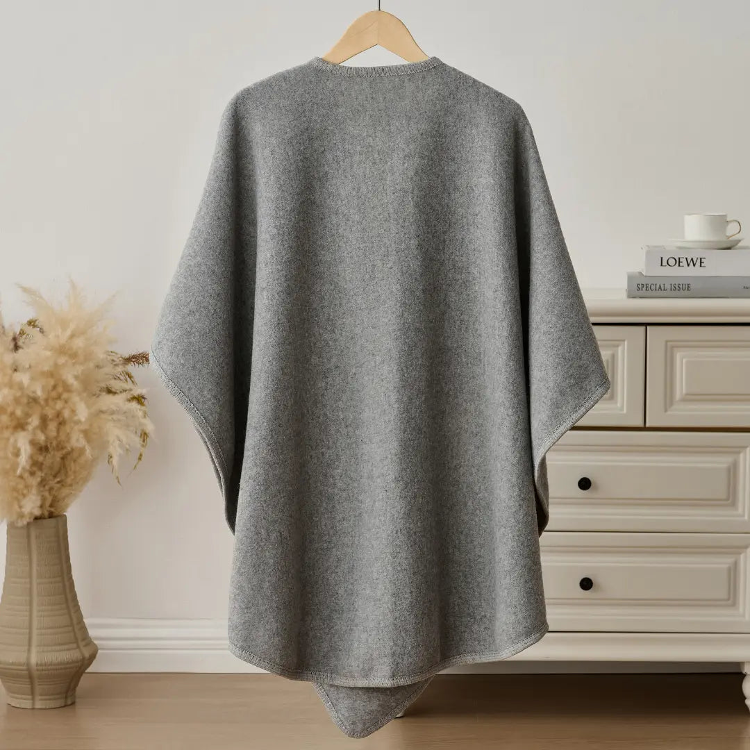 Women's Soft Fleece Wrap Shawl With Elegant Drape Design