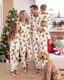 Matching Family Christmas Pajamas Gingerbread Print Coral Fleece Christmas Onesie