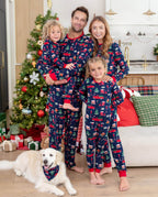 Matching Family Christmas Pajamas Christmas Village Print Bamboo