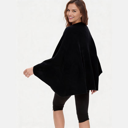 100% Merino Wool Convertible Wrap | 3-Way Cardigan, Shawl & Scarf