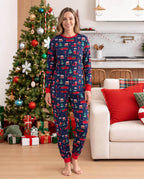 Matching Family Christmas Pajamas Christmas Village Print Bamboo