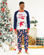 Matching Family Christmas Pajamas Snowman Print Colorblock