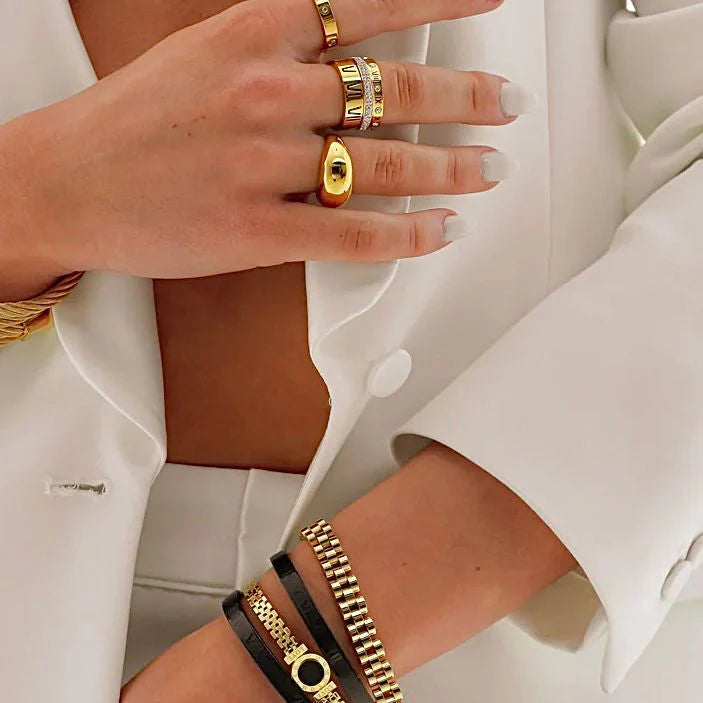 ✨ Bracciale a Trifoglio Fortunato con Zirconi Colorati – Gioiello con Charm Placcato Oro