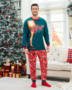 A Christmas Story Family Matching Christmas The Lamp Graphic Pajamas Sets with Christmas Socks