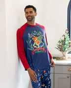 Harry Potter Christmas Family Matching Hogwarts Print Pajamas Sets with Christmas Socks