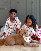 Family Matching Christmas Pajamas Christmas Lights Print White