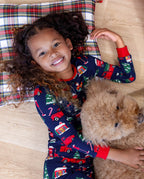 Matching Family Christmas Pajamas Christmas Village Print Bamboo