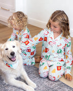 Family Matching Christmas Pajamas Mug Print Green