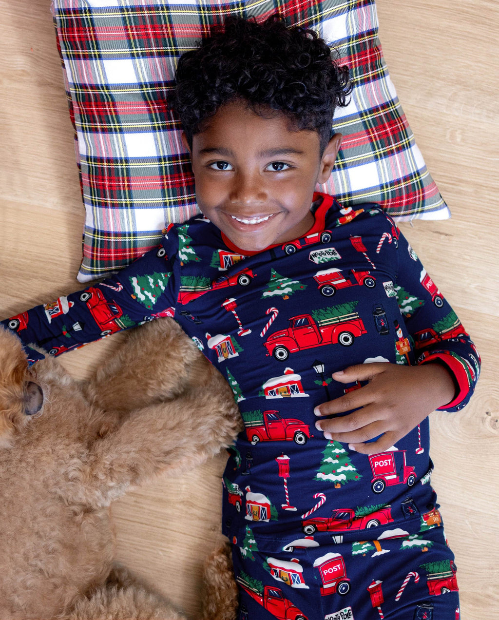Matching Family Christmas Pajamas Christmas Village Print Bamboo