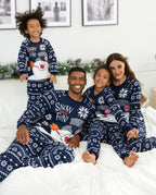 Frosty The Snowman Christmas Fleece with Snowflake Print Pajamas Sets with Christmas Socks