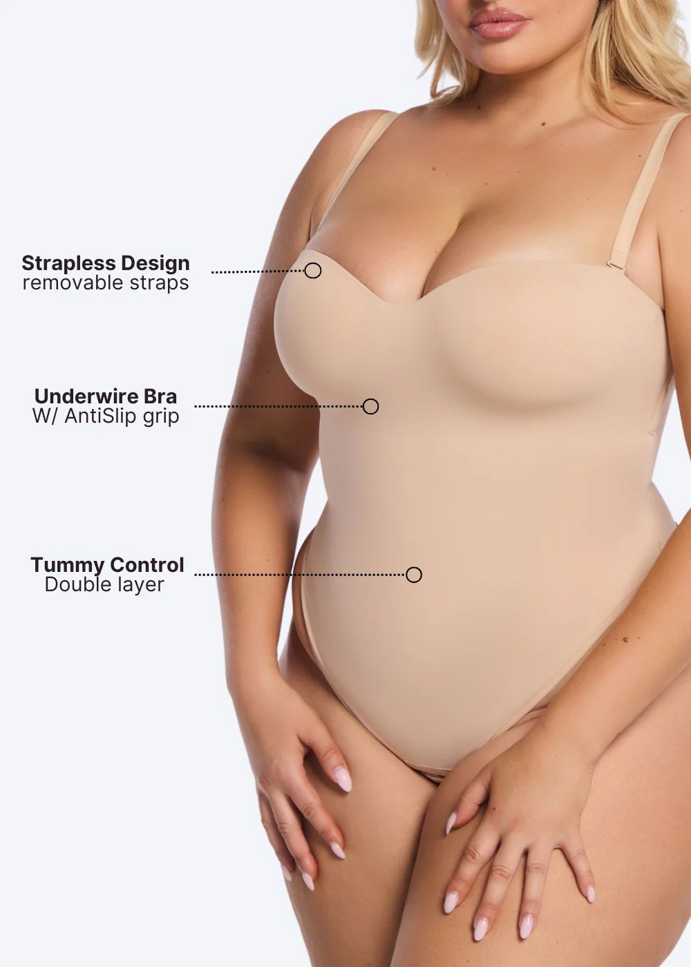 Strapless Bodysuit Thong