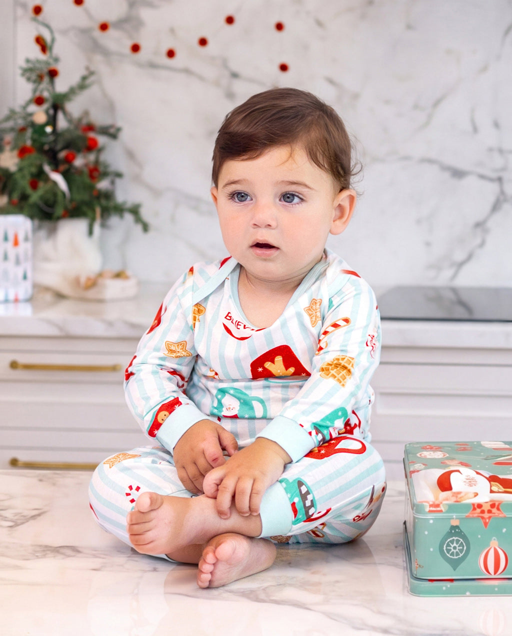Family Matching Christmas Pajamas Mug Print Green
