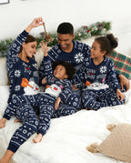 Frosty The Snowman Christmas Fleece with Snowflake Print Pajamas Sets with Christmas Socks