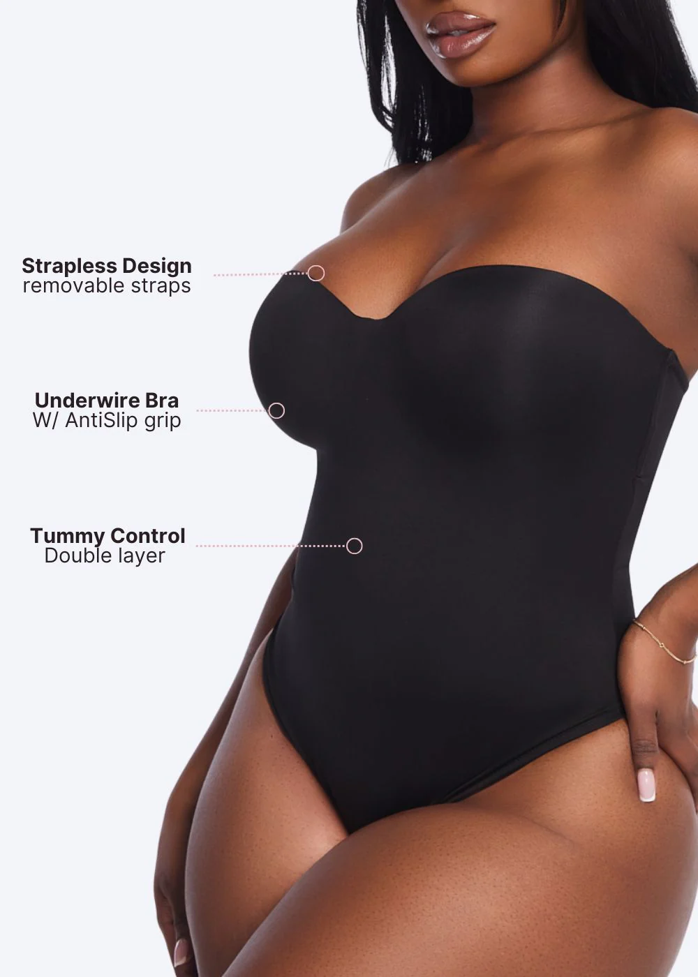 Strapless Bodysuit Thong