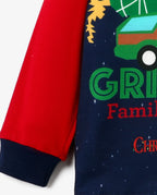 Christmas Vacation Family Matching Character Print Pajamas Sets with Christmas Socks