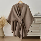 Women's Soft Fleece Wrap Shawl With Elegant Drape Design