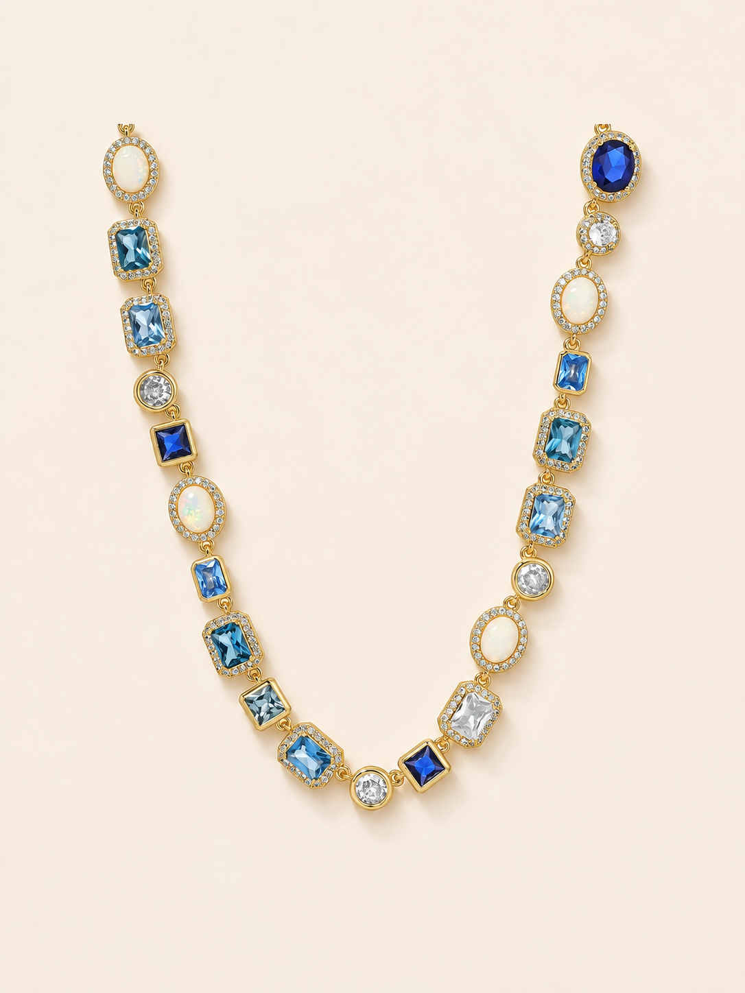 Baokang Multicolor Gemstone Necklace