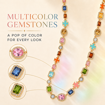 Eternal Bloom Gemstone Necklace™