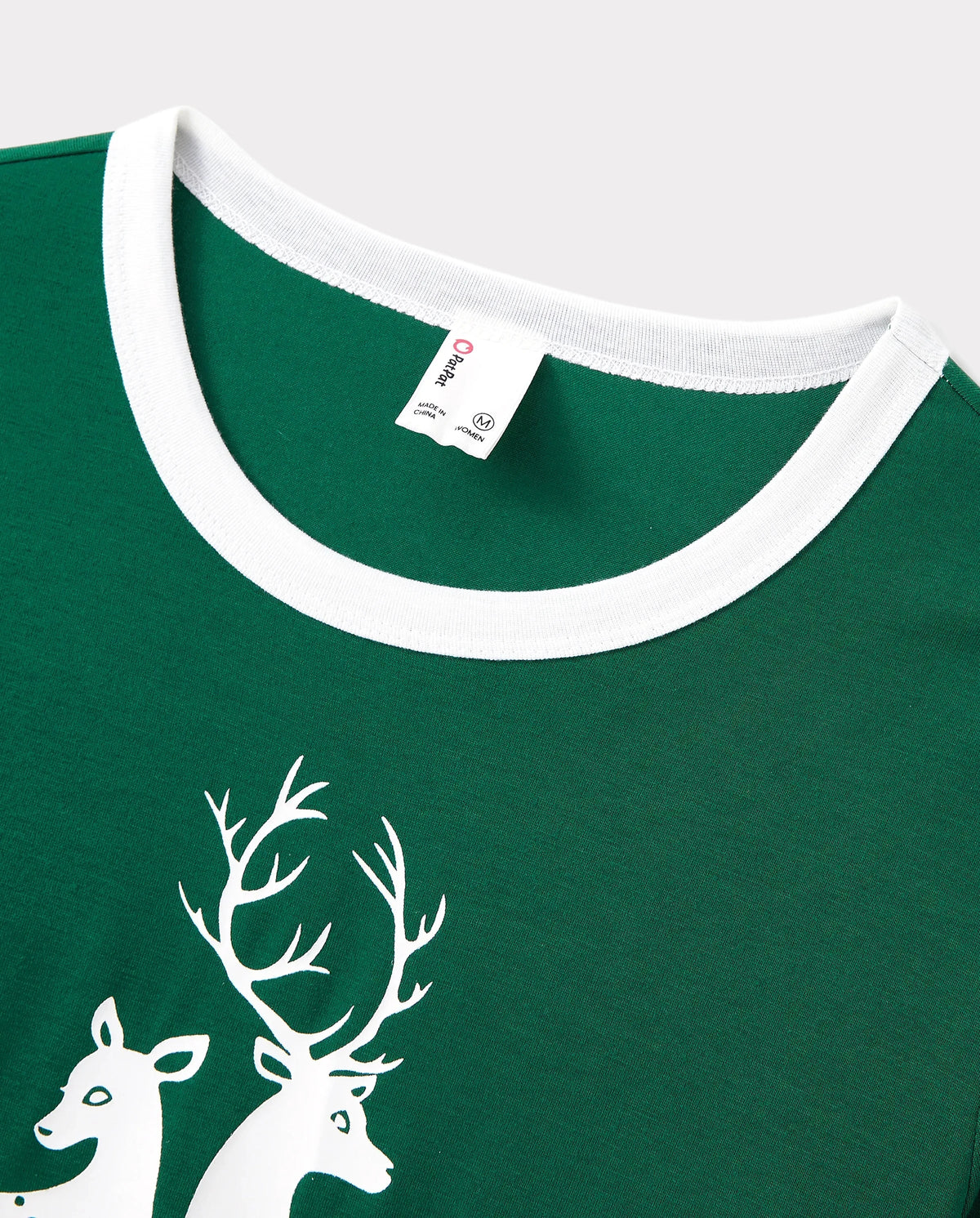 Christmas Family Matching Glow in the Dark Reindeer Tops Allover Pattern Pants Pajamas Sets with Christmas Socks