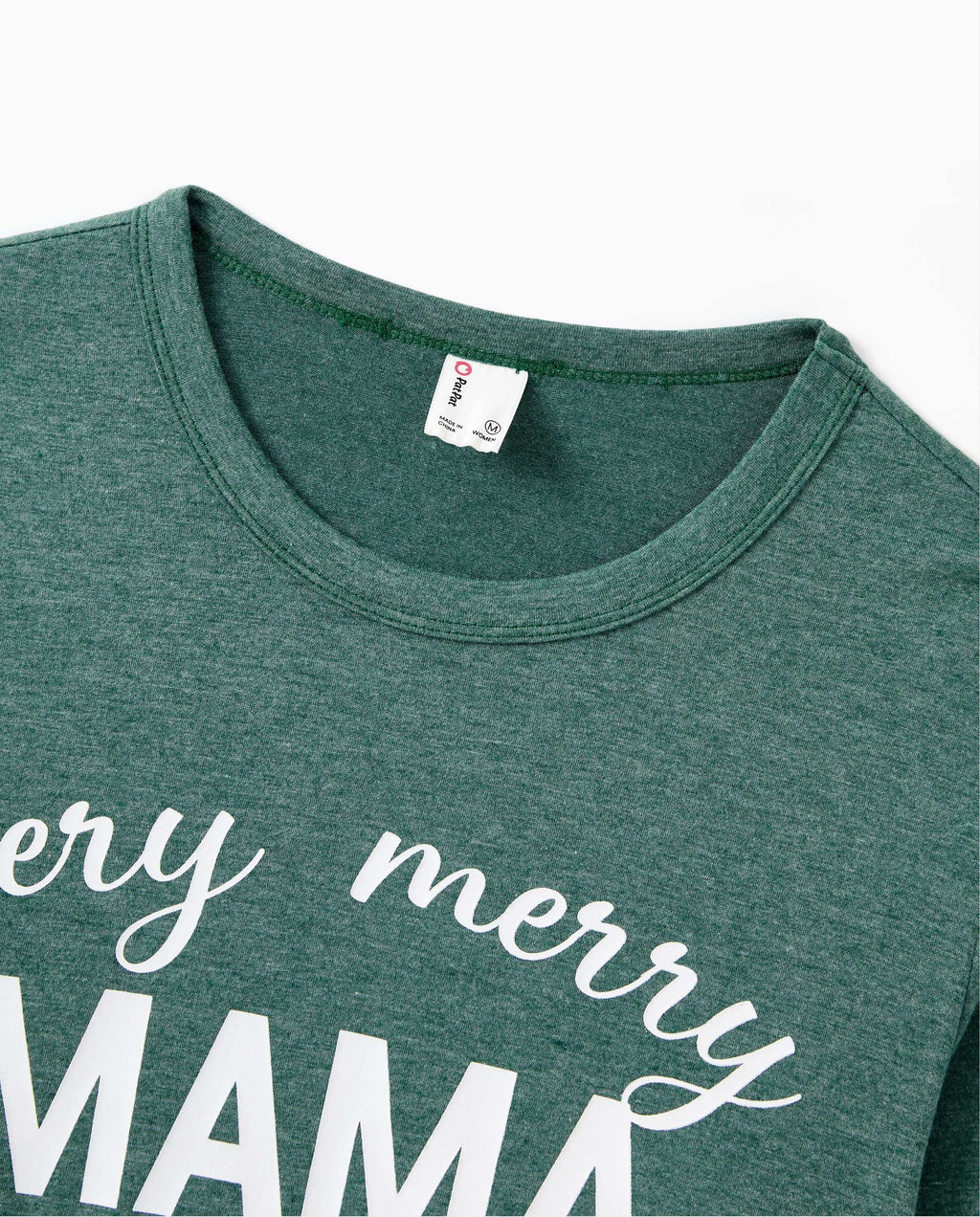 Christmas Family Matching Long Sleeves Very Merry Green Tops Allover Pattern Pants Pajamas Sets with Christmas Socks