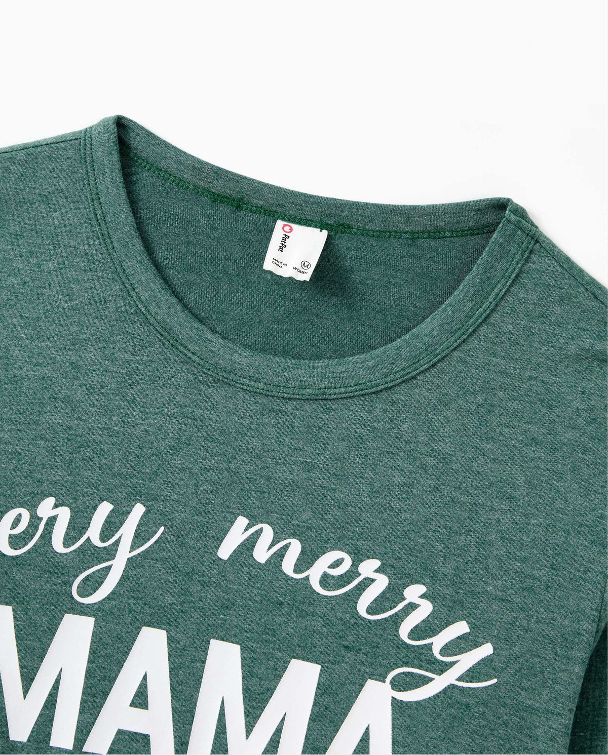 Christmas Family Matching Long Sleeves Very Merry Green Tops Allover Pattern Pants Pajamas Sets with Christmas Socks
