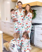 Family Matching Christmas Pajamas Mug Print Green