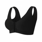 Seamless Front Closure Bra for Women | Cross Back Support Shaping Bra with Comfort Lift