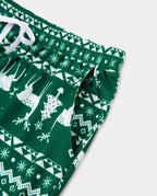 Christmas Family Matching Glow in the Dark Reindeer Tops Allover Pattern Pants Pajamas Sets with Christmas Socks
