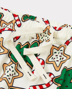 Christmas Matching Family Pajamas Set Christmas Tree Print Red and Apricot PJS with Christmas Socks Apricot
