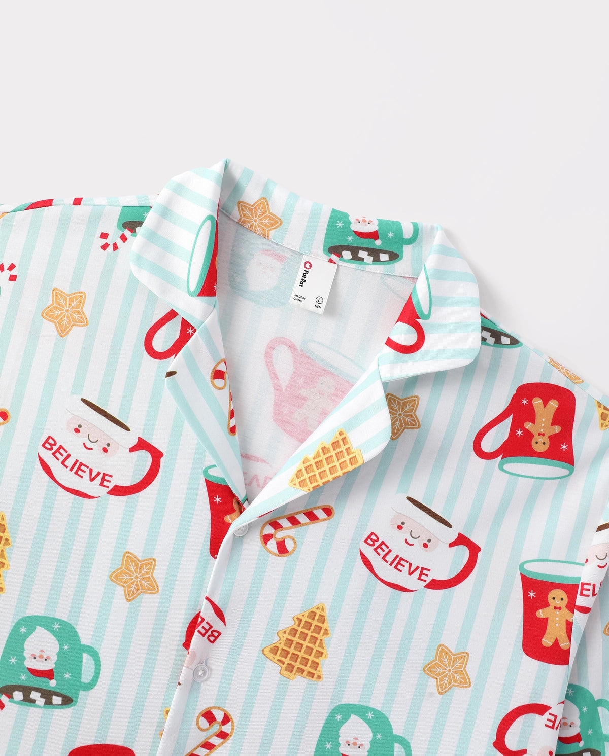 Christmas Matching Family Pajamas Mug Print Teal