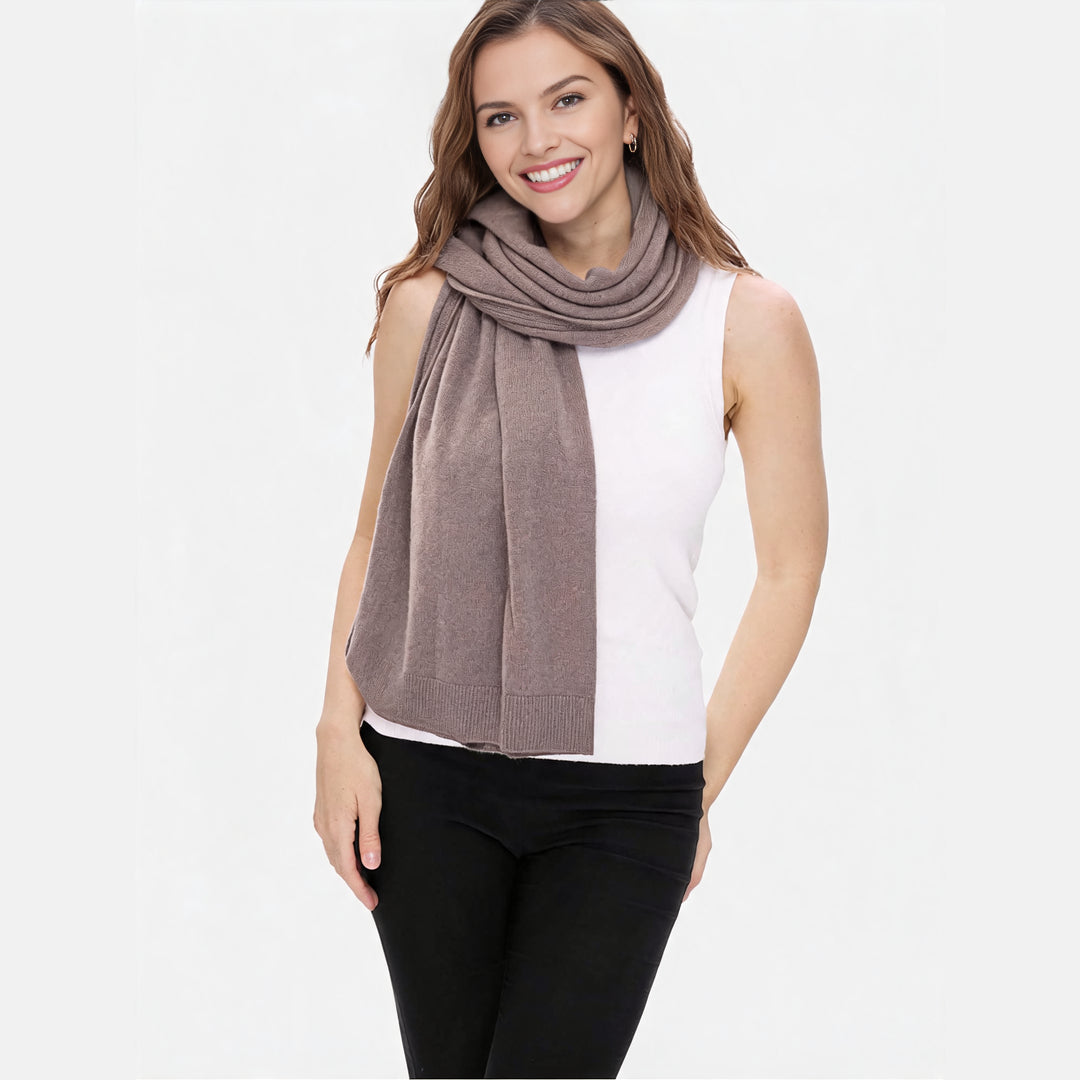 100% Merino Wool Convertible Wrap | 3-Way Cardigan, Shawl & Scarf