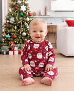 Family Matching Christmas Pajamas Dear Santa Print Red