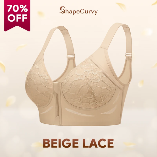 ShapeCurvy - Wireless Zip-front Body Shaping Bra