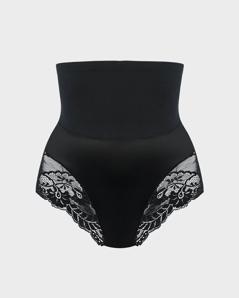 High-Waist Seamless Lace Shaping Panty (3 Pack)
