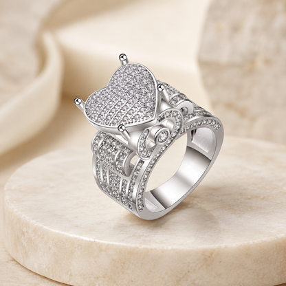 Eternal Love Heart Zircon Ring