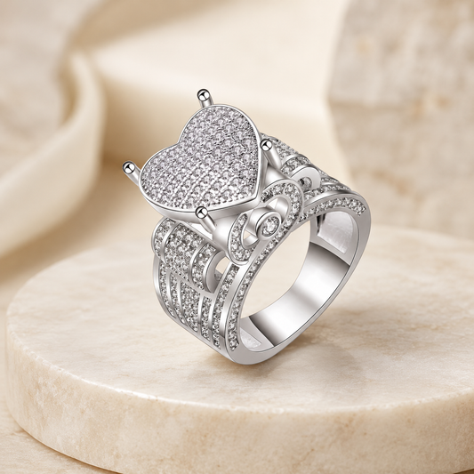Eternal Love Heart Zircon Ring