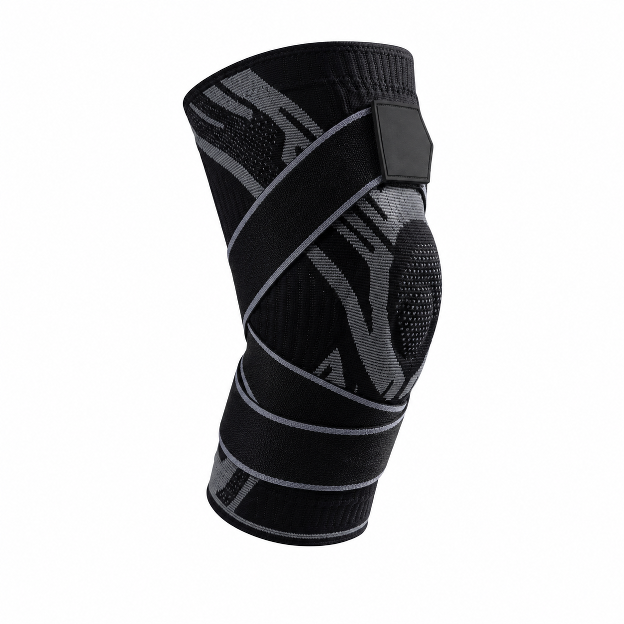 🔥 50% OFF | Unisex Knitted Knee Brace with Spring Stabilizers & Dual Straps – Compression Support for Knee Pain Relief and Injury Recovery