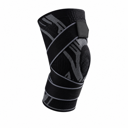 🔥 50% OFF | Unisex Knitted Knee Brace with Spring Stabilizers & Dual Straps – Compression Support for Knee Pain Relief and Injury Recovery