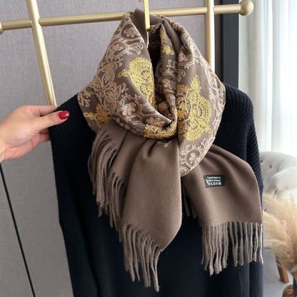 FALL & WINTER NEW ARRIVAL ONE WRAP. THREE WAYS TO WEAR. SAVE UP TO 50% Paisley Embroidered Shawl | Oversized Winter Wrap
