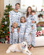 Matching Family Christmas Pajamas Christmas Village Print Green Holiday Pajamas